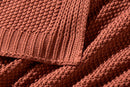 Seed Stitch Cotton Throw Blanket