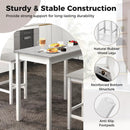 Counter-Height Dining Table and 2 Upholstered Bar Stools by LJGDeals