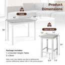Counter-Height Dining Table and 2 Upholstered Bar Stools by LJGDeals