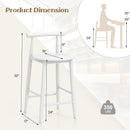 Counter Height Bar Chair Set with Acacia Wood Frame and Supporting Legs by LJGDeals