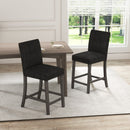 Counter Height Bar Stools Set of 2 with Back and Footrest