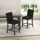 Counter Height Bar Stools Set of 2 with Back and Footrest by LJGDeals