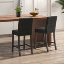 Counter Height Bar Stools Set of 2 with Back and Footrest