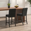 Counter Height Bar Stools Set of 2 with Back and Footrest by LJGDeals