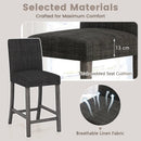 Counter Height Bar Stools Set of 2 with Back and Footrest by LJGDeals