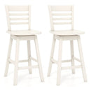 Counter Height Barstools Set of 2 with Footrest for Kitchen Island Bar by LJGDeals