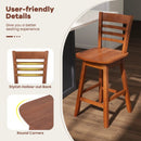 Counter Height Barstools Set of 2 with Footrest for Kitchen Island Bar by LJGDeals