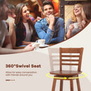 Counter Height Barstools Set of 2 with Footrest for Kitchen Island Bar by LJGDeals