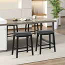 26 Inch Counter Height Bar Stool Set of 2 with Upholstered Seat by LJGDeals