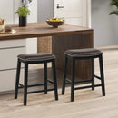 26 Inch Counter Height Bar Stool Set of 2 with Upholstered Seat by LJGDeals