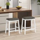 26 Inch Counter Height Bar Stool Set of 2 with Upholstered Seat by LJGDeals