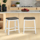 26 Inch Counter Height Bar Stool Set of 2 with Upholstered Seat by LJGDeals
