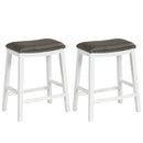 26 Inch Counter Height Bar Stool Set of 2 with Upholstered Seat by LJGDeals