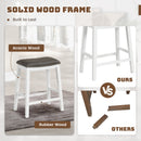 26 Inch Counter Height Bar Stool Set of 2 with Upholstered Seat by LJGDeals