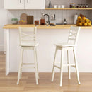 Swivel 30-Inch Bar Height Stool Set of 2 with Footrest by LJGDeals