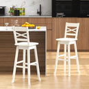 Swivel 30-Inch Bar Height Stool Set of 2 with Footrest by LJGDeals