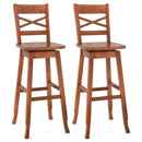 Swivel 30-Inch Bar Height Stool Set of 2 with Footrest by LJGDeals