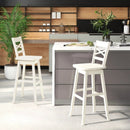 Swivel 30-Inch Bar Height Stool Set of 2 with Footrest by LJGDeals