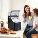 Countertop Ice Maker with External Tank & Self-Cleaning by LJGDeals