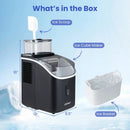 Countertop Ice Maker with External Tank & Self-Cleaning by LJGDeals
