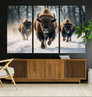 Cow Bighorn Wall Art Canvas Print – Longhorn Texas Large