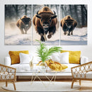 Cow Bighorn Wall Art Canvas Print – Longhorn Texas Large