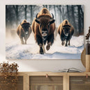 Cow Bighorn Wall Art Canvas Print – Longhorn Texas Large