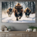 Cow Bighorn Wall Art Canvas Print – Longhorn Texas Large