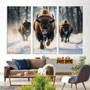 Cow Bighorn Wall Art Canvas Print – Longhorn Texas Large