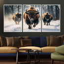 Cow Bighorn Wall Art Canvas Print – Longhorn Texas Large