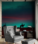 Cowboy on Horse Western Theme Wall Mural.