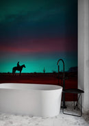 Cowboy on Horse Western Theme Wall Mural.