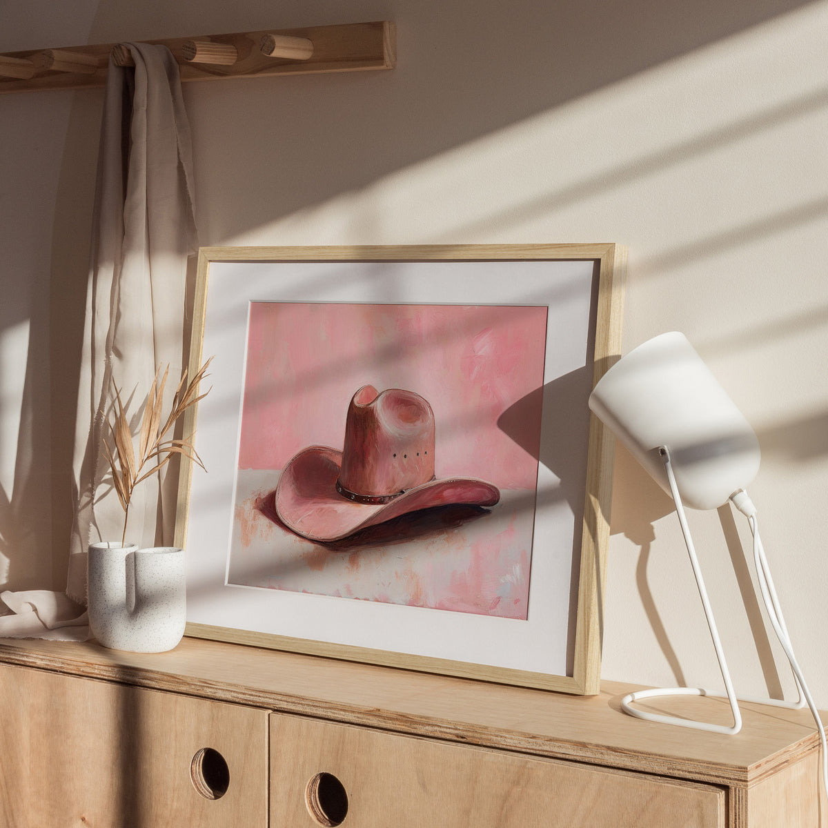 Cowboy Hat 2, installed in a room