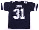 Trevon Diggs Dallas Cowboys Autographed Navy Blue Rookie Football Jersey