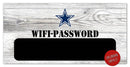 Dallas Cowboys Wifi Password 6" x 12" Wood Sign