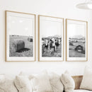 Black White Rustic Photo. Wall Art Set. Cows, Barn, Haystack by Wall Art Set