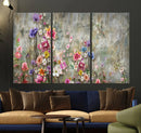 Cozy Flowers Painting on Canvas Wall Art Floral Canvas Print