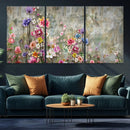 Cozy Flowers Painting on Canvas Wall Art Floral Canvas Print
