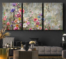 Cozy Flowers Painting on Canvas Wall Art Floral Canvas Print