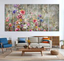 Cozy Flowers Painting on Canvas Wall Art Floral Canvas Print