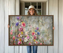 Cozy Flowers Painting on Canvas Wall Art Floral Canvas Print