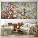 Cozy Flowers Painting on Canvas Wall Art Floral Canvas Print