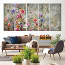 Cozy Flowers Painting on Canvas Wall Art Floral Canvas Print