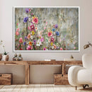 Cozy Flowers Painting on Canvas Wall Art Floral Canvas Print