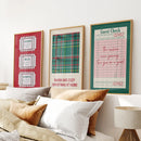 Cozy Seasonal Christmas Decor Wall Art Posters by Wall Art Set