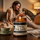 Crazy Cat Lady 9oz Funny Candle Malicious Women Co by Malicious Women Co.