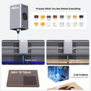 Creality Falcon A1 10W Laser Engraver, Enclosed Laser Cutter with Air Assist, HD Camera Positioning, Beginner-friendly, Class 1 Safety Laser Engravering Machine for Wood and Metal, Acrylic