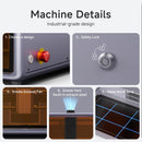 Creality Falcon A1 10W Laser Engraver, Enclosed Laser Cutter with Air Assist, HD Camera Positioning, Beginner-friendly, Class 1 Safety Laser Engravering Machine for Wood and Metal, Acrylic