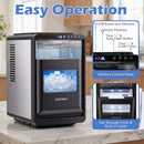 Countertop Ice Maker 26 Lbs/Day with Adjustable Thickness by LJGDeals