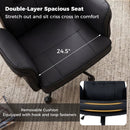 Criss Cross Chair Adjustable Swivel Vanity Chair with 5-Position Armrests by LJGDeals